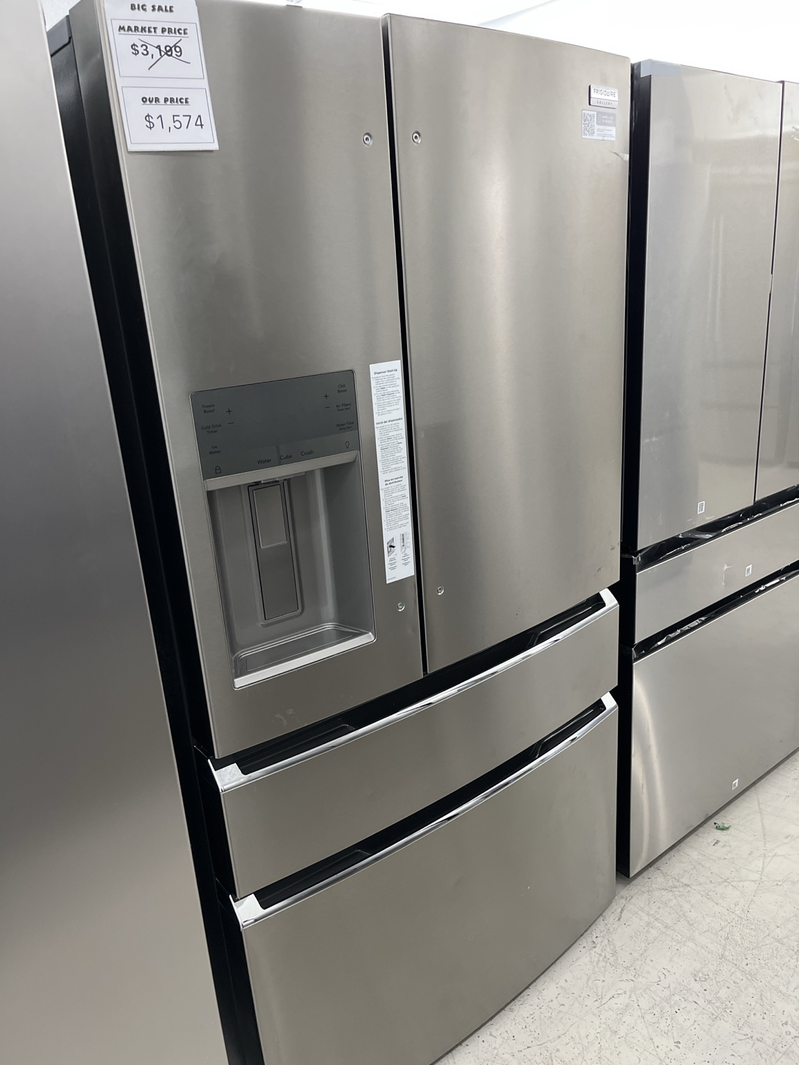 Frigidaire Gallery 26 Cu. Ft. 4-Door French Door Refrigerator in Stainless Steel – view 1