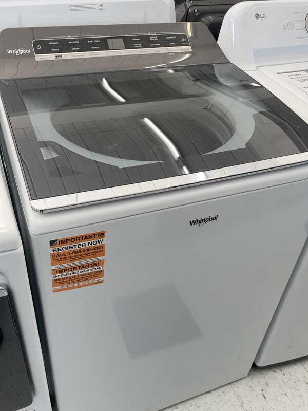 Actual Whirlpool WTW8127LW2 5.2–5.3 Cu. Ft. Smart Top Load Washer with 2-in-1 Removable Agitator in the MD Appliances showroom