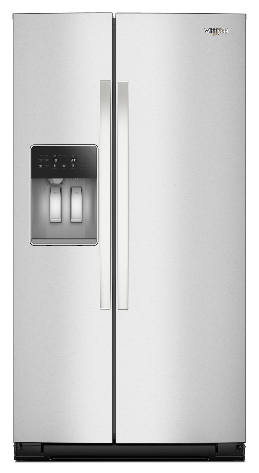 Whirlpool 28 Cu. Ft. 36-Inch Standard-Depth Side-by-Side Refrigerator in Fingerprint-Resistant Stainless Steel – view 1